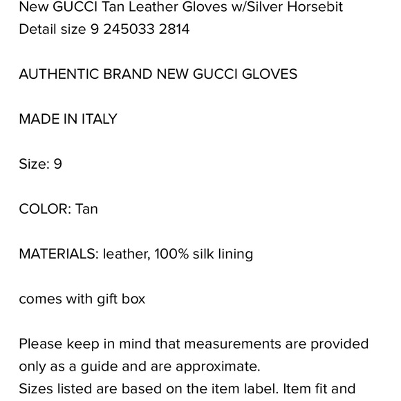 GUCCI ICON HORSEBIT LEATHER GLOVES - Picture 14 of 14